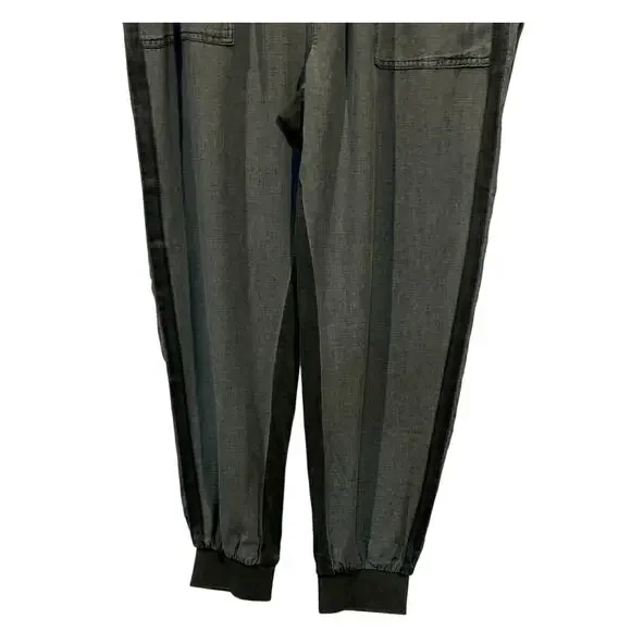 SPLENDID WOMENS XLARGE DRAWSTRING LINEN BLEND LAKESIDE JOGGER GREEN NEW